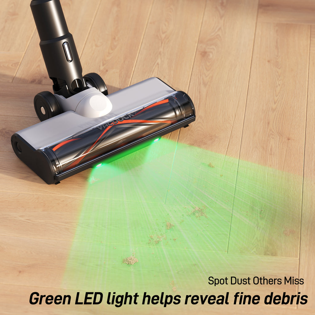 VACDOCK CoreJet5+ Cordless Vacuum Cleaner, Self-Emptying All-in-One Dock & 2 Rechargeable Battery